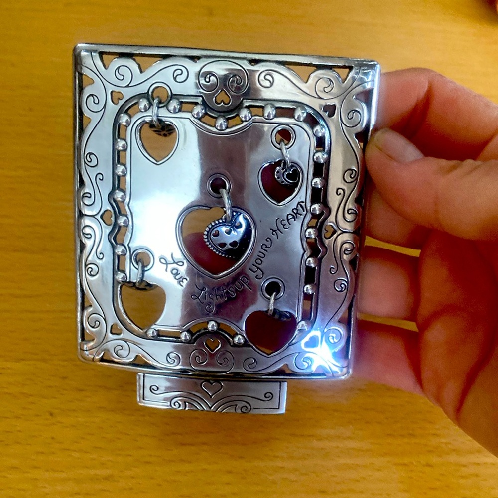BRIGHTON SILVER 5 FLOATING HEARTS LOVE LIGHTS UP YOUR HEART NIGHT LIGHT COVER ❤️